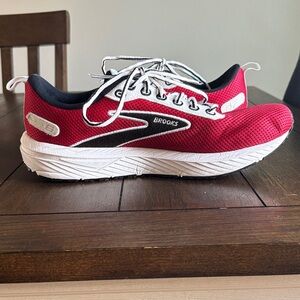 Brooks Red and White Running Shoes